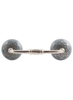 Indian-Shelf IndianShelf 1 Pack Ceramic Grey Drawer Pulls T Bar Vintage Kitchen Cabinet Handles Silver Hardware 4 Hole to Hole Dresser Door Handle BH343CK915  - Image 1