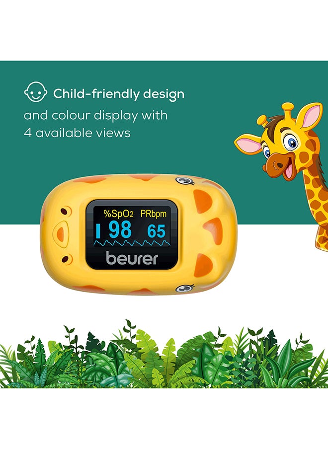 Beurer PO13 Kids Finger Pulse Oximeter For Children From 1 Year Old, Pulse And Oxygen Saturation Measurement In Seconds, Small Size, Automatic Display Alignment, With Belt Bag  - Image 3