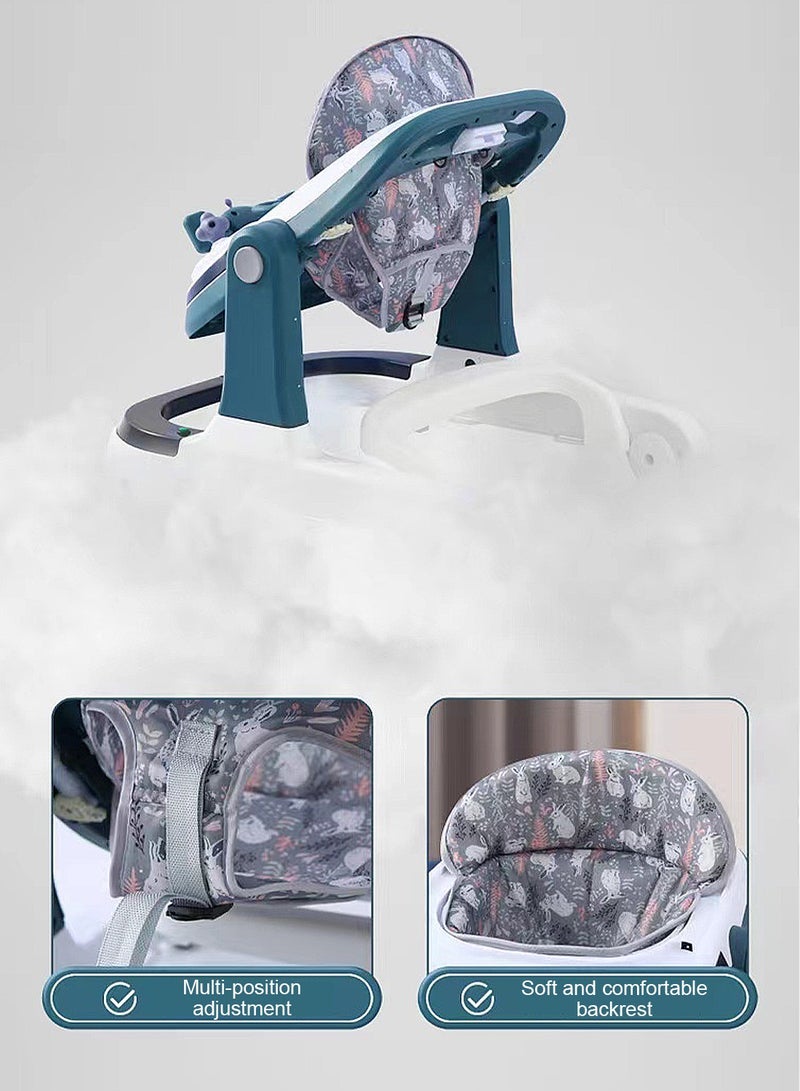 ما بيبي يمكن للطفل ووكر سيارة مضادة للساق مضادة للدوران للأولاد والبنات الجلوس ودفع عربة الأطفال المشاية التعليمية - Image 5