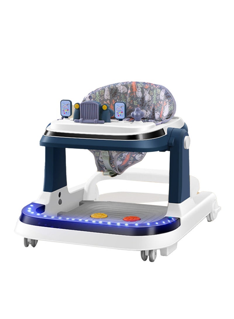 ما بيبي يمكن للطفل ووكر سيارة مضادة للساق مضادة للدوران للأولاد والبنات الجلوس ودفع عربة الأطفال المشاية التعليمية - Image 1