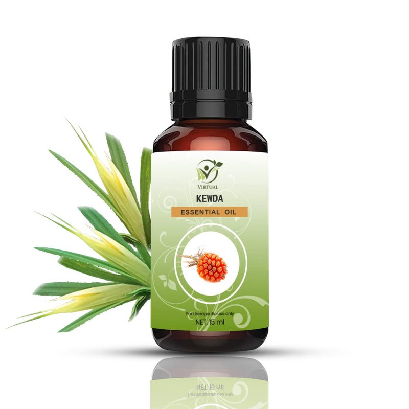 VIRTUAL Kewda Essential oil For Hair & Skin 100% Pure, Natural & Undiluted Kewra Aroma Oil - Image 1