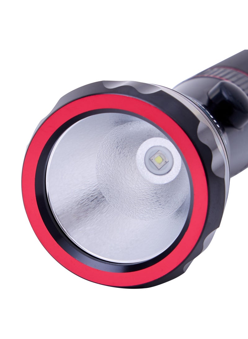 Clikon Rechargeable LED Flashlight/ Torch/Camping Light And  Aluminum Body with 1800 mAh Li-Ion Battery - Image 3
