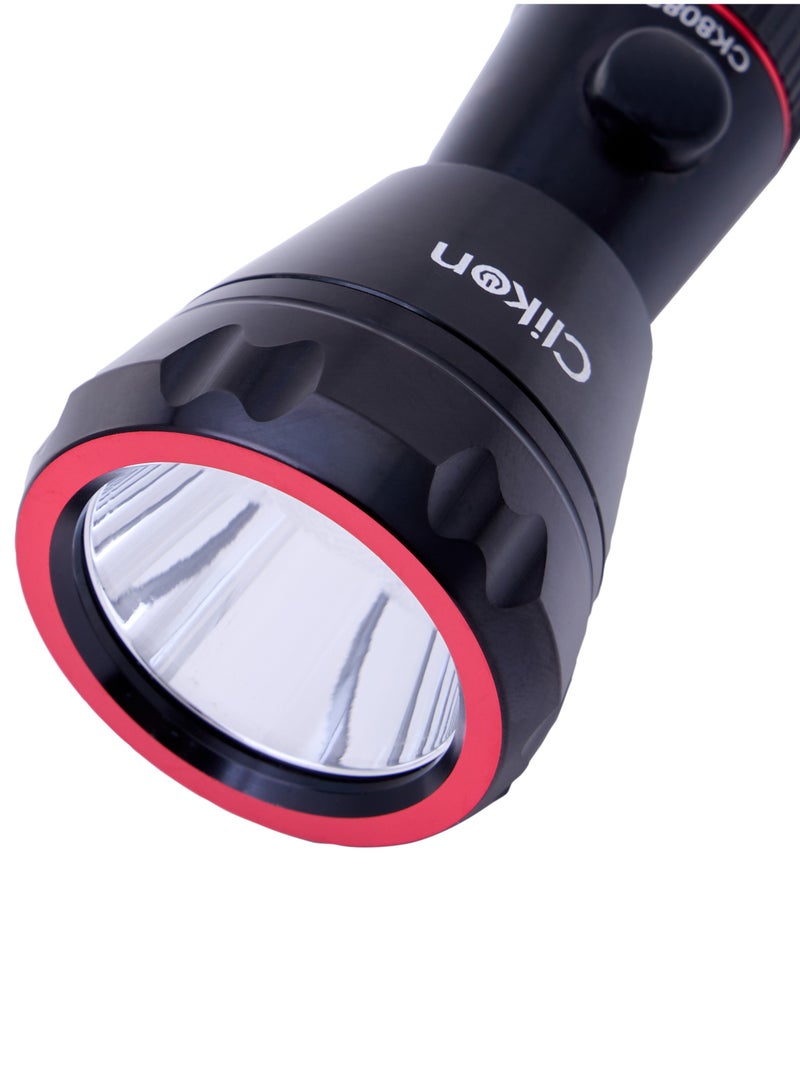 Clikon Rechargeable LED Flashlight/ Torch/Camping Light And  Aluminum Body with 1800 mAh Li-Ion Battery - Image 4