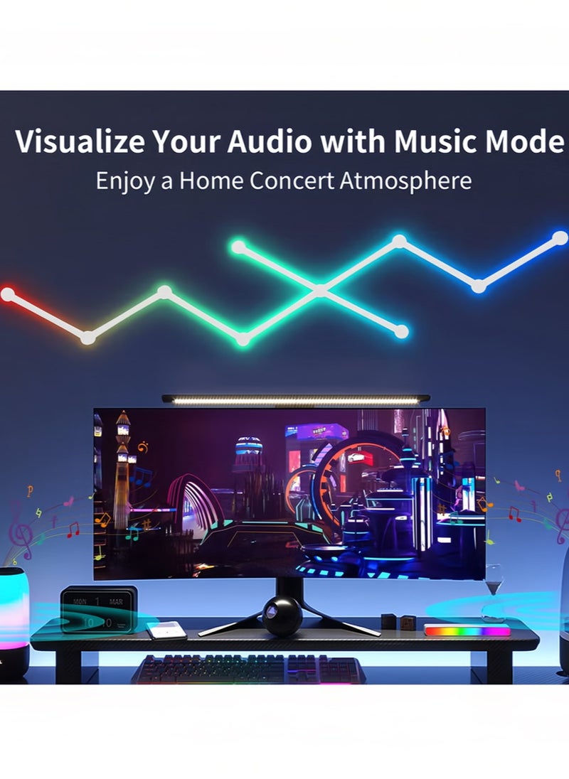 Abedi - [Home Color Magic Wand] White 9-strip Wi-Fi RGB smart light strip, 16 million colors to adjust, 40+ scenes to choose from, music synchronization, game room to bedroom to turn into a dream space in seconds - Image 1