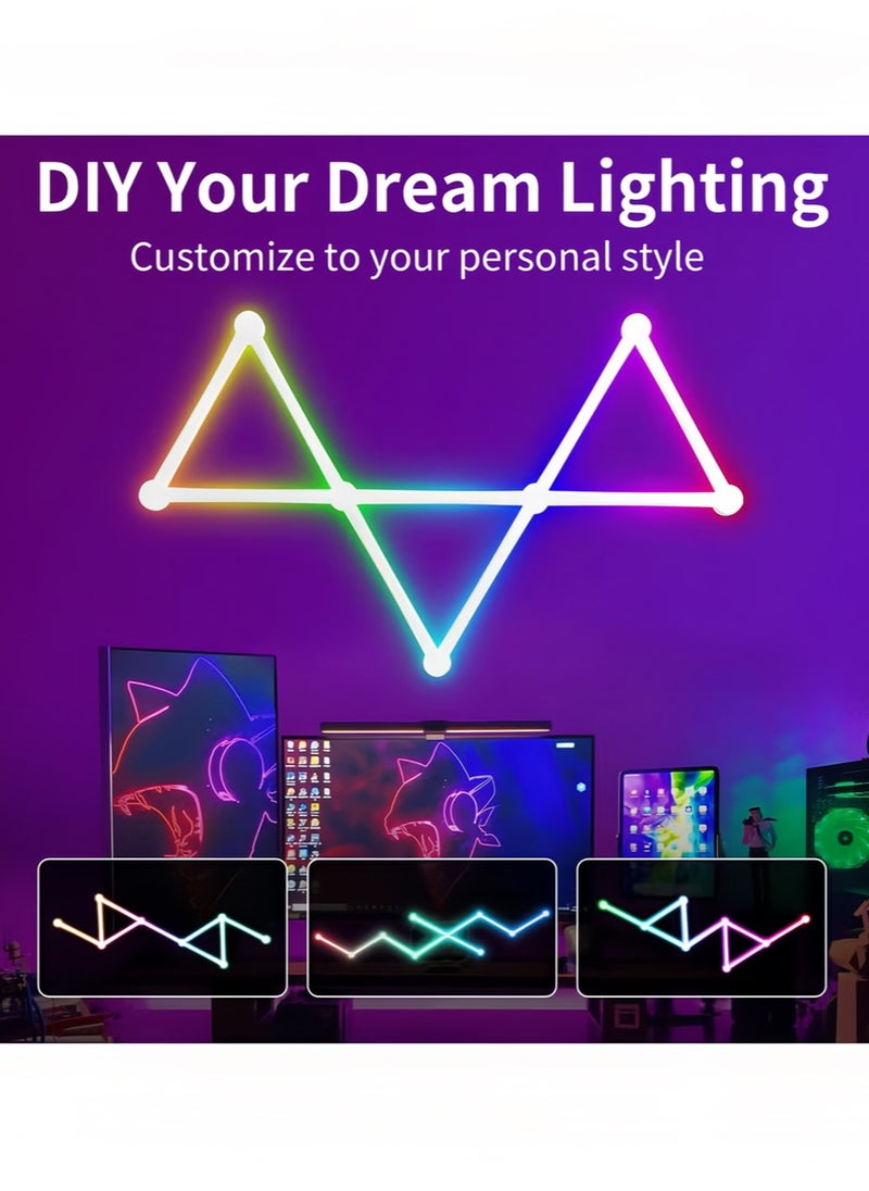 Abedi - [Home Color Magic Wand] White 9-strip Wi-Fi RGB smart light strip, 16 million colors to adjust, 40+ scenes to choose from, music synchronization, game room to bedroom to turn into a dream space in seconds - Image 1