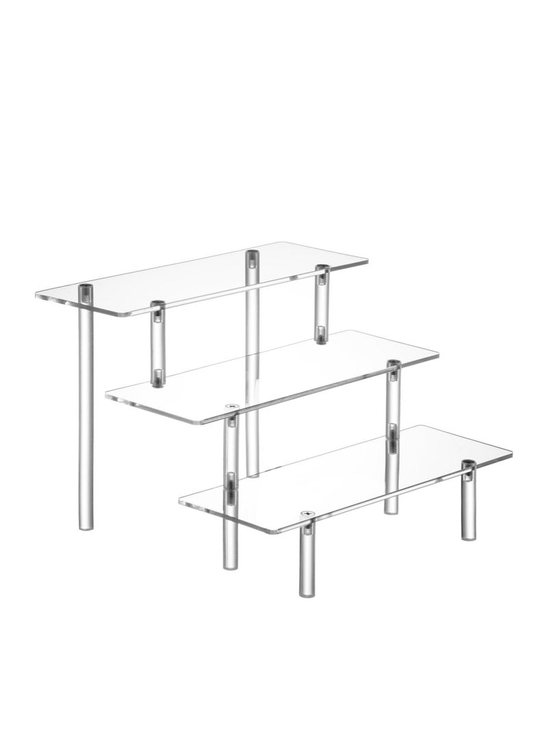 Acrylic Display Risers, Acrylic Perfume Stand Organizer, Clear Acrylic Shelf Risers for Display Stands for Food, Tabletop Use, 3 Tier Clear Cupcake Stand Risers - pzsku/ZFE14837EB829E813656CZ/45/_/1712469656/4780fce6-26ca-44da-80c1-2f5ca9021763