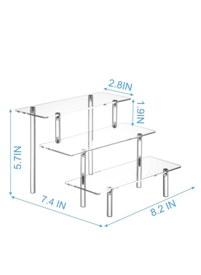 Acrylic Display Risers, Acrylic Perfume Stand Organizer, Clear Acrylic Shelf Risers for Display Stands for Food, Tabletop Use, 3 Tier Clear Cupcake Stand Risers - pzsku/ZFE14837EB829E813656CZ/45/_/1712469657/f68f109f-0ba6-43ca-aee4-e3c1ef7bba4e