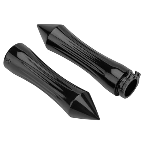 VG MOTO Motorcycle Hand Grips 1 Inch 25MM Handlebar Grip Throttle Non-Slip Universal Compatible with Harley Davidson Dyna Sportster 883 Road King Electra Glide Street Glide(Black-B) - Image 1