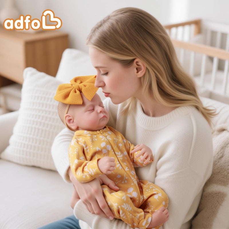 ADFO Lifelike Reborn Baby Dolls 20 inch Realistic Newborn Real Life Baby Girl Dolls Soft Full Body Vinyl Girl Baby Dolls with Clothes and Toy Gift for Kids Age 3 - Image 3
