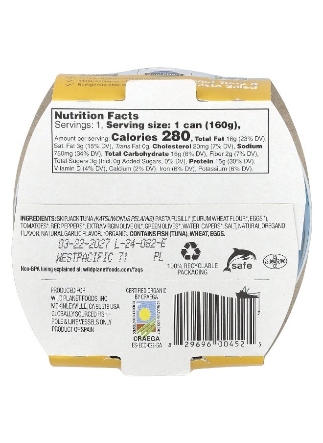 Wild Planet Wild Planet, Wild Tuna & Pasta Salad, 5.6 oz (160 g)  - Image 2