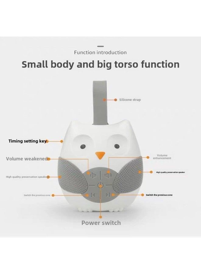 Newborn Infant Soothing Sleep Sleeping White Noise Bed Hanging Owl Music Player Toy-Color:Owl  Packing Quantity 72 - Image 3