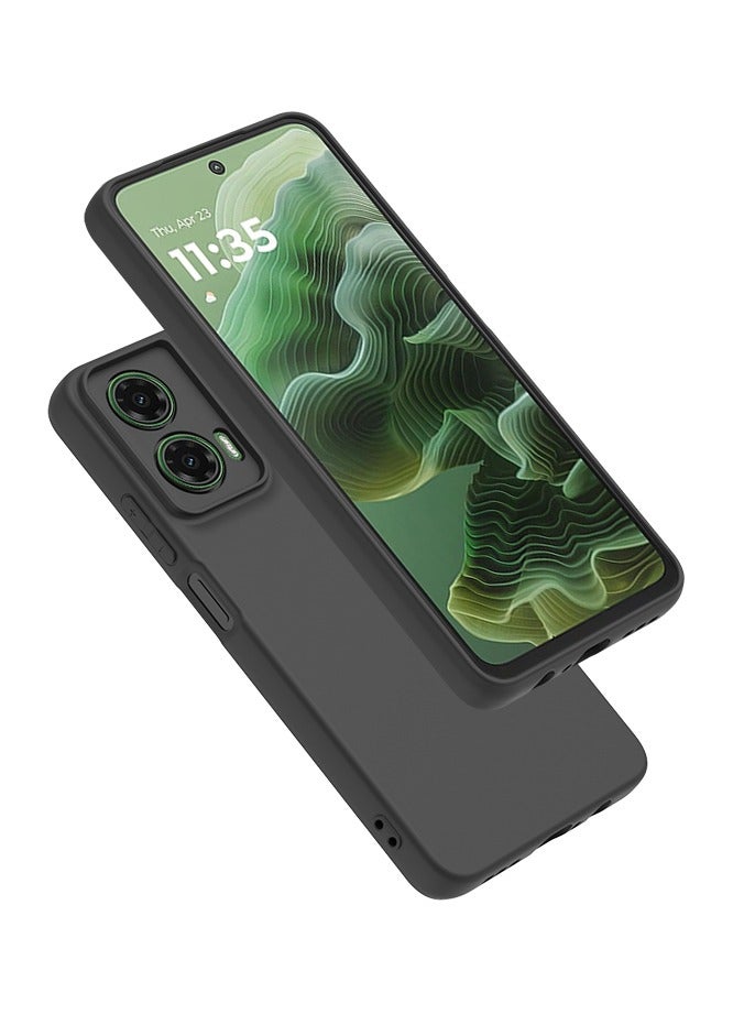 【1+1+1 مجموعات】غطاء لجهاز موتورولا موتو G35 وواقي شاشة وحامل حلقة مغناطيسي من مادة البودينغ المجمدة غلاف TPU مع واقي شاشة زجاجي مقسى، حامل حلقة مناسب لجذب مغناطيسي للسيارة - Image 2