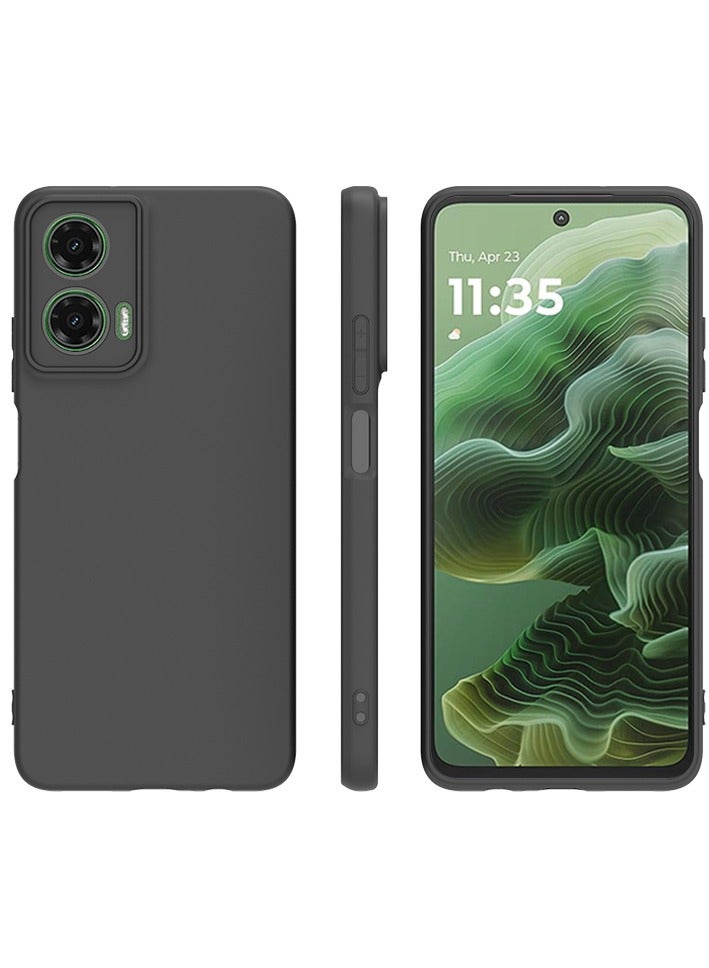 【1+1+1 مجموعات】غطاء لجهاز موتورولا موتو G35 وواقي شاشة وحامل حلقة مغناطيسي من مادة البودينغ المجمدة غلاف TPU مع واقي شاشة زجاجي مقسى، حامل حلقة مناسب لجذب مغناطيسي للسيارة - Image 4