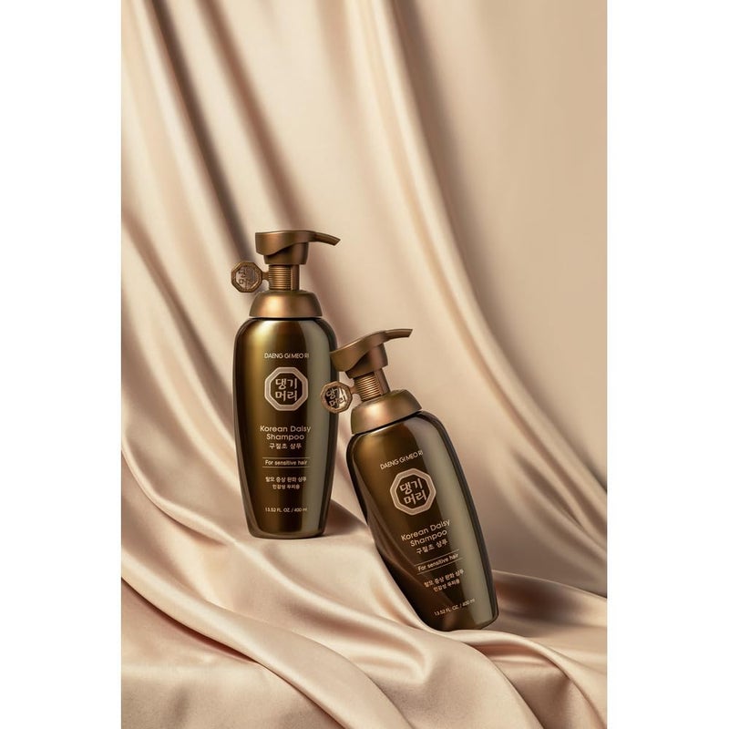 DAENG GI MEO RI - Korean Daisy Shampoo for Sensitive Hair - Gentle Scalp Care, Herbal Extracts, Soothing, Mild Formula, K-beauty Hair Wash (400ml / 13.5 fl. oz), êµ¬ì ˆì´ˆ - Image 3