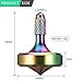 CHEETOP Exquisite Metal Spinning Top Nicely Machined Stainless Steel Desk Toy Perfect Balance Spin Time for Over 7 Mins Waste Time Efficiently Easy to Work Small Diameter 20mm Iridescent - Image 3
