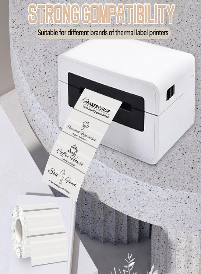 Starboling 2x1 Clear Thermal Labels,Address Barcode Self-Adhesive Thermal Printer Stickers for Logo Design,Name/Price Tag,Address - Image 4