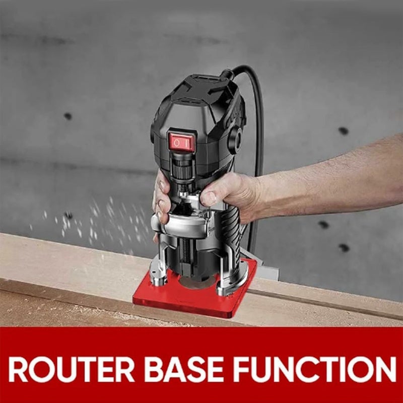 معدات تركيز Router Milling: سبائك ألومنيوم مكثفة ومحسنة، صلابة عالية - تصميم قابل للفصل، استقرار معزز، قالب لحرف الخشب لمحبي حرف الخشب ومهام الحرف الدقيقة للخشب - Image 4