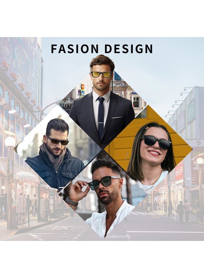 RCstyle Compatible with Ray-Ban Meta Wayfarer (Standard) Smart Glasses Color Changing Clip Set (Brown, Night Vision Yellow, Black) - Image 5