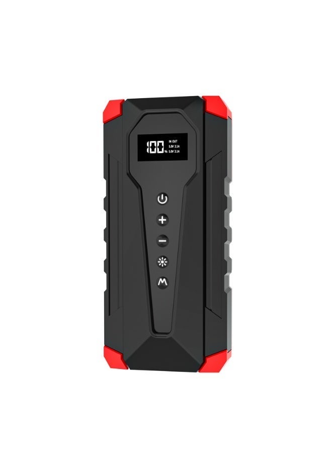 TUOTUO Portable Cordless Car Battery Emergency Starter, Tire Air Pump, Air Compressor To Easily Inflate Tires, LED Display, With Flashlight, Mobile Power Supply, Large Capacity Storage - Image 5