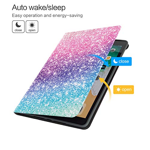 Vimorco ipad 10.2 inch Case 7th/8th/9th Generation Cover 2019/2020/2021, Vimorco Soft Rubber Back Cover, Protective Leather Case, Adjustable Stand Auto Wake/Sleep Smart Case (Watercolor Powder) - Image 5