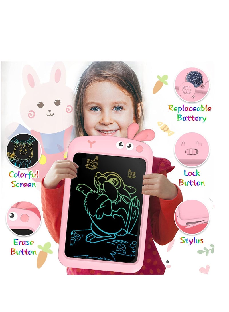 Excefore Kids Toys 10.5" LCD Writing Tablet for Boys and Girls Toddler Educational Boy Dinosaur Toys Age 2-7 Drawing Tablet for 2-7 Year Old Boys Girl Gift (Pink Rabbit)  - Image 2
