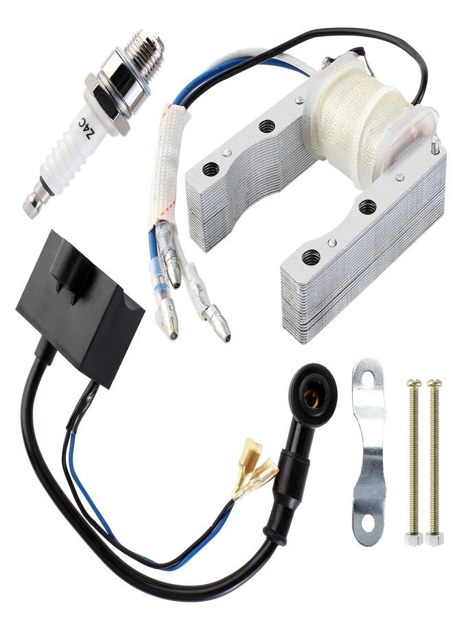 YOFMOO Yingshop YOFMOO CDI Ignition Coil Magneto Coil Spark Plug for 49cc 50cc 60cc 66cc 70cc 80cc 2-stroke Engine Motorized Bicycle Bike - Image 1