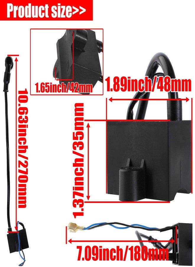 YOFMOO Yingshop YOFMOO CDI Ignition Coil Magneto Coil Spark Plug for 49cc 50cc 60cc 66cc 70cc 80cc 2-stroke Engine Motorized Bicycle Bike - Image 2