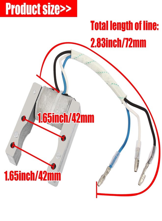 YOFMOO Yingshop YOFMOO CDI Ignition Coil Magneto Coil Spark Plug for 49cc 50cc 60cc 66cc 70cc 80cc 2-stroke Engine Motorized Bicycle Bike - Image 3