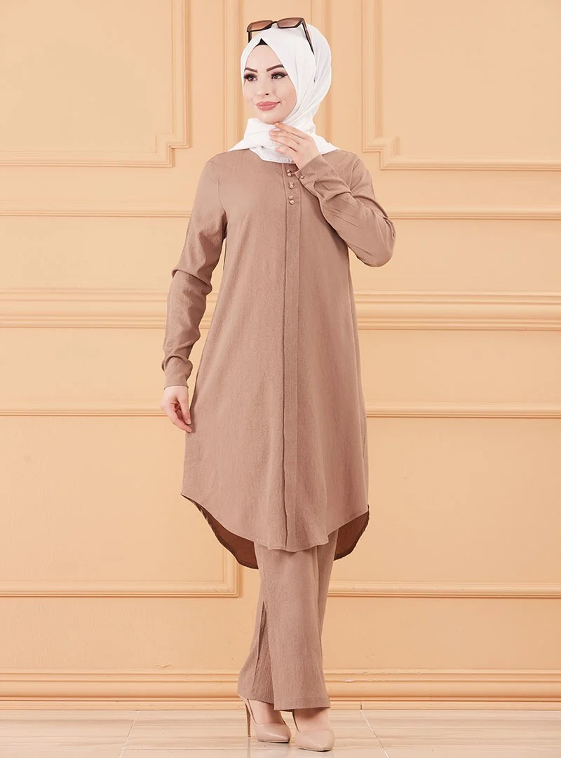 Tofisa Tunic&pants Double Set - Mink -