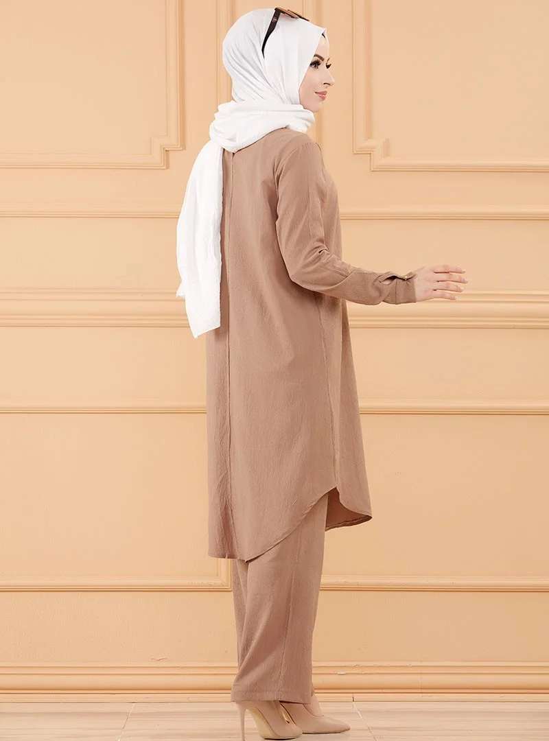 Tofisa Tunic&pants Double Set - Mink -