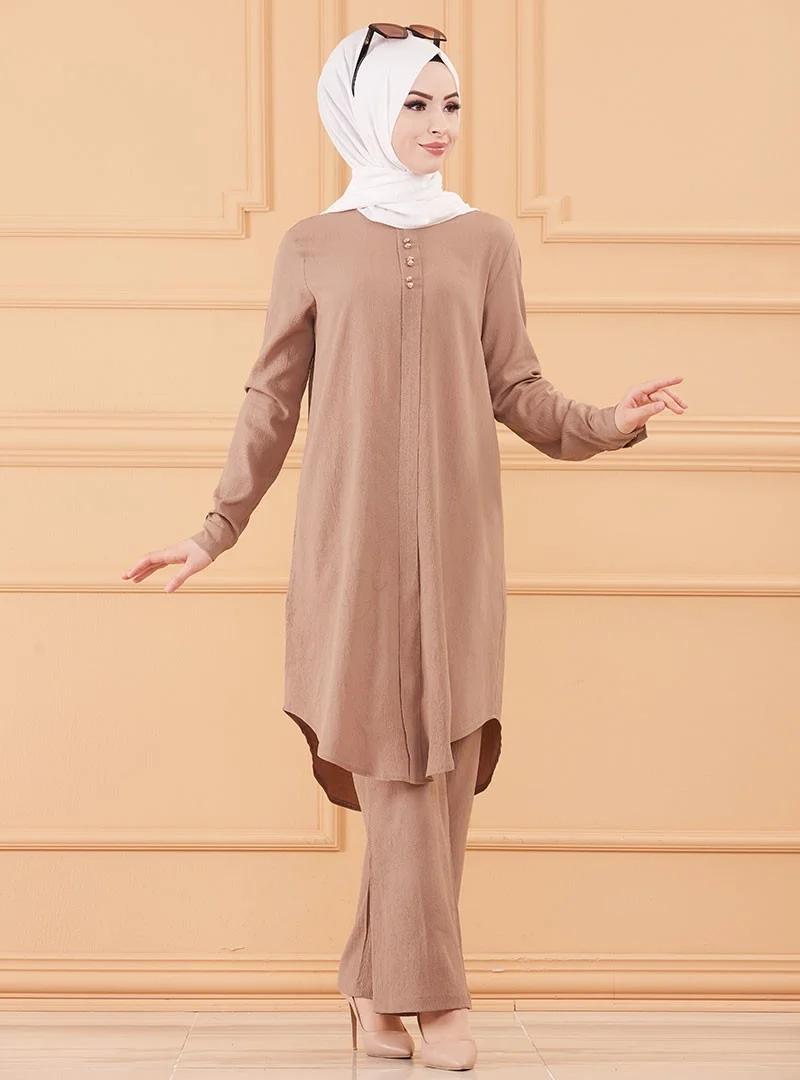 Tofisa Tunic&pants Double Set - Mink -