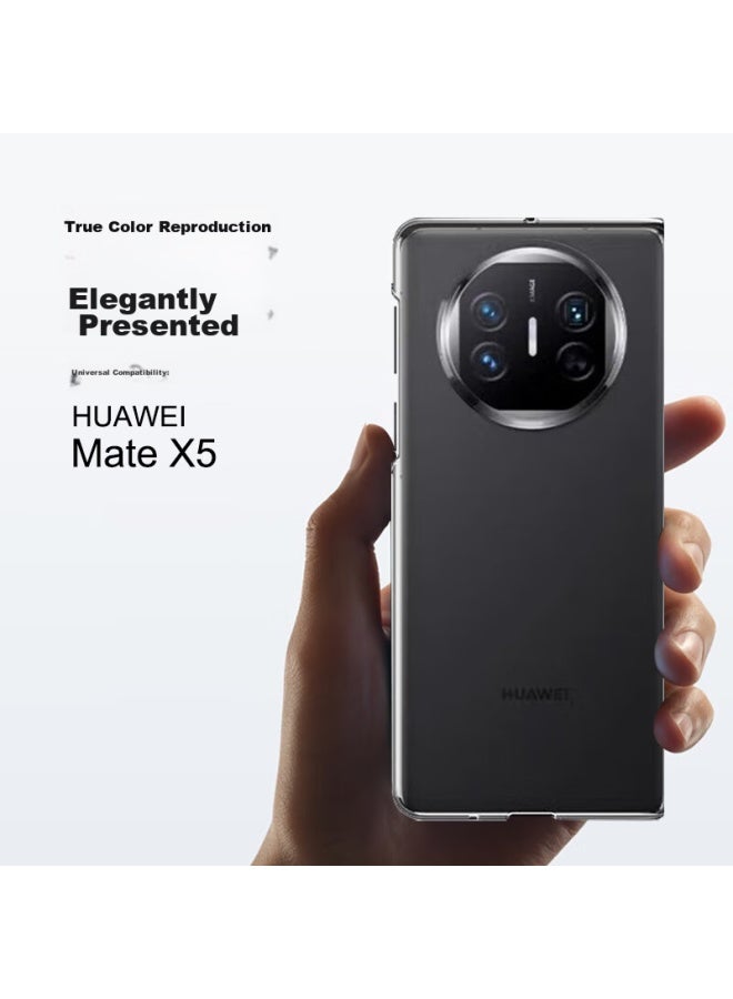 Australian Wave Aolang متوافق مع هاتف Huawei Mate X5، غطاء Huawei Mate X5 الإصدار المحدد، غطاء شاشة قابلة للطي، حماية شفافة فائقة النحافة تغطية كاملة مضاد لبصمات الأصابع مقاوم للصدمات غطاء صلب تصميم بسيط - Image 4