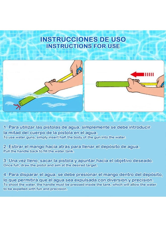 مسدس مياه فوم للأطفال مقاس 15 سم – لعبة مائية مطاطية آمنة للأولاد والبنات – مثالي للبحر والمسبح وحفلات الصيف (ألوان متعددة) - Image 4