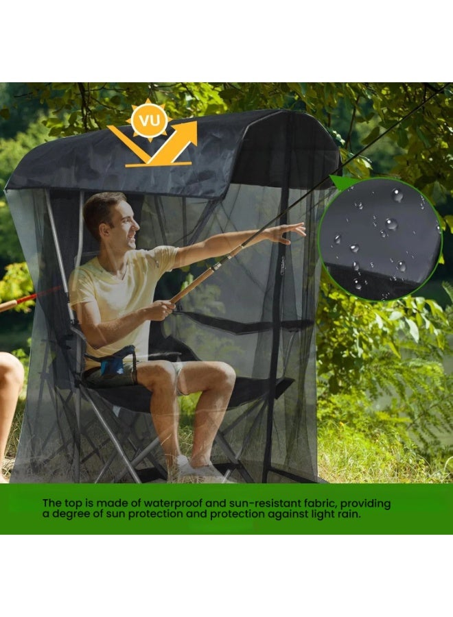 general Outdoor swing mosquito nets, fishing courtyard garden mosquito nets, swing rocking chairs, shading gauze tents, easy installation of mosquito nets for travel - Image 3