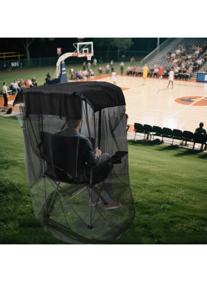 general Outdoor swing mosquito nets, fishing courtyard garden mosquito nets, swing rocking chairs, shading gauze tents, easy installation of mosquito nets for travel - Image 4