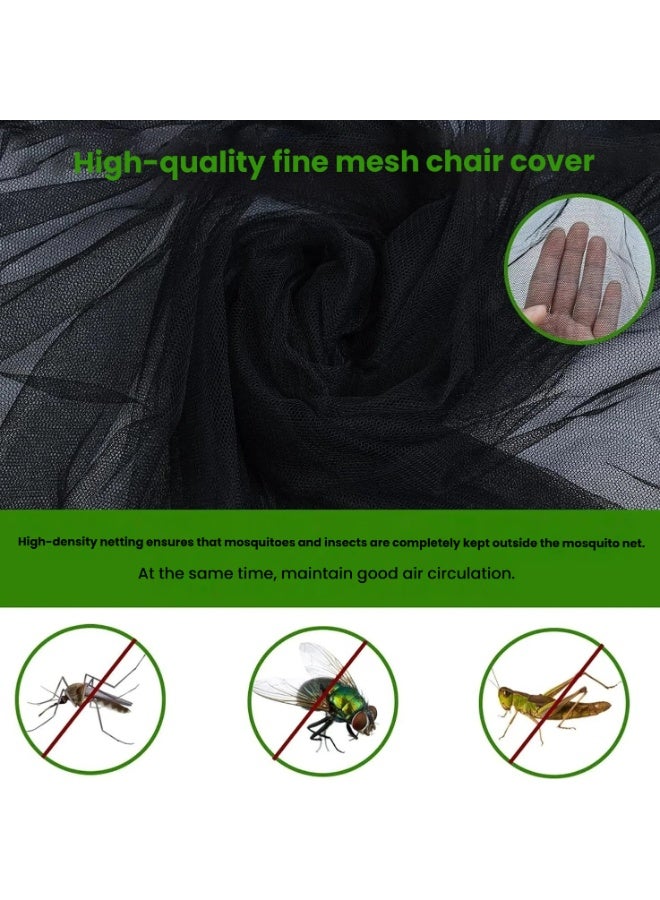 general Outdoor swing mosquito nets, fishing courtyard garden mosquito nets, swing rocking chairs, shading gauze tents, easy installation of mosquito nets for travel - Image 2
