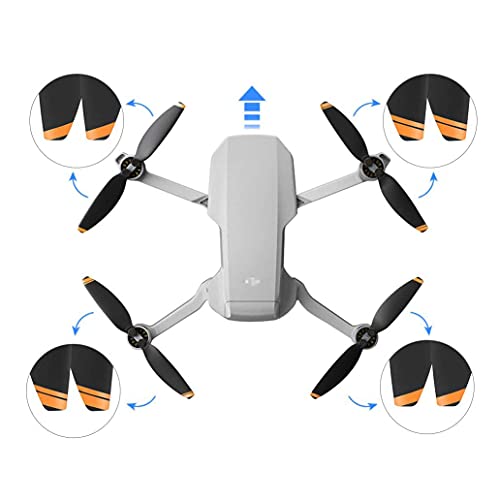 YETEETH (24 Pcs) Mavic Mini 2/Mini 2 SE/Mini SE/Mini 4K Propellers Compatible with DJI Mini 2/Mini SE/Mini 2 SE/Mini 4K Drone Replacement Low-Noise and Quick-Release Blades Props Accessories (Orange) - Image 4