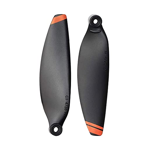 YETEETH (24 Pcs) Mavic Mini 2/Mini 2 SE/Mini SE/Mini 4K Propellers Compatible with DJI Mini 2/Mini SE/Mini 2 SE/Mini 4K Drone Replacement Low-Noise and Quick-Release Blades Props Accessories (Orange) - Image 2