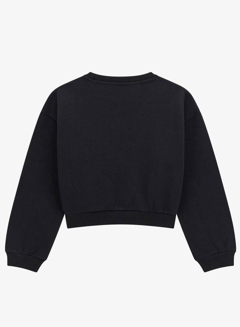 GUESS Kids Graphic Crew Neck Sweatshirt - Image 3
