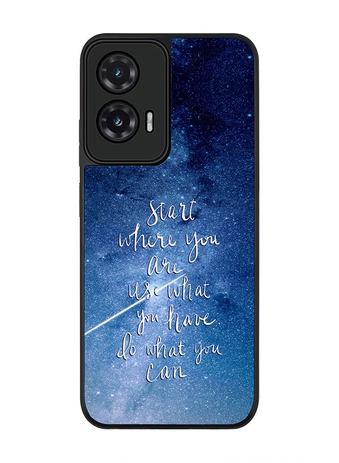 Stylizedd For Motorola Moto G35 Case,Slim fit Camera Protection, Shockproof Thin Phone cover  - Start, Use, Do