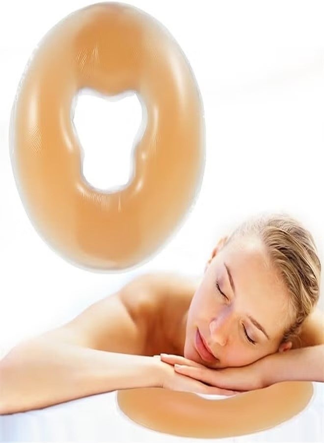 general Silicone Pillow Soft Massage Face Relax Pillow Headrest SPA Beauty Salon Skin Care Cushion Pad Care Cushion Head Cradle Face Rest Cover Prone Pillow Retina Lying Pillow - Image 1