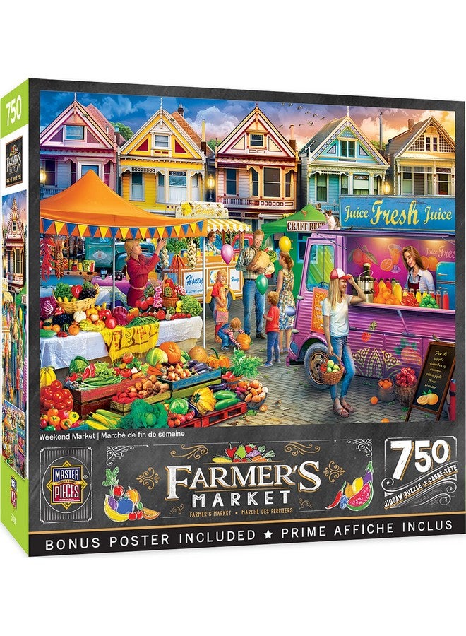 MasterPieces 750 Piece Jigsaw Puzzle For Adults, Family, Or Youth - Weekend Market - 18"X24" - Image 1