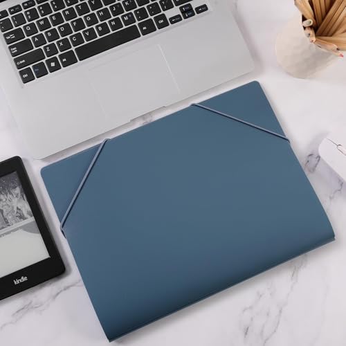 SKYDUE Accordion File Organizer 5 Pocket Expanding File Folders with Pockets Document Organizer Portable Paper OrganizerSchool Office Supplies Blue - Image 3