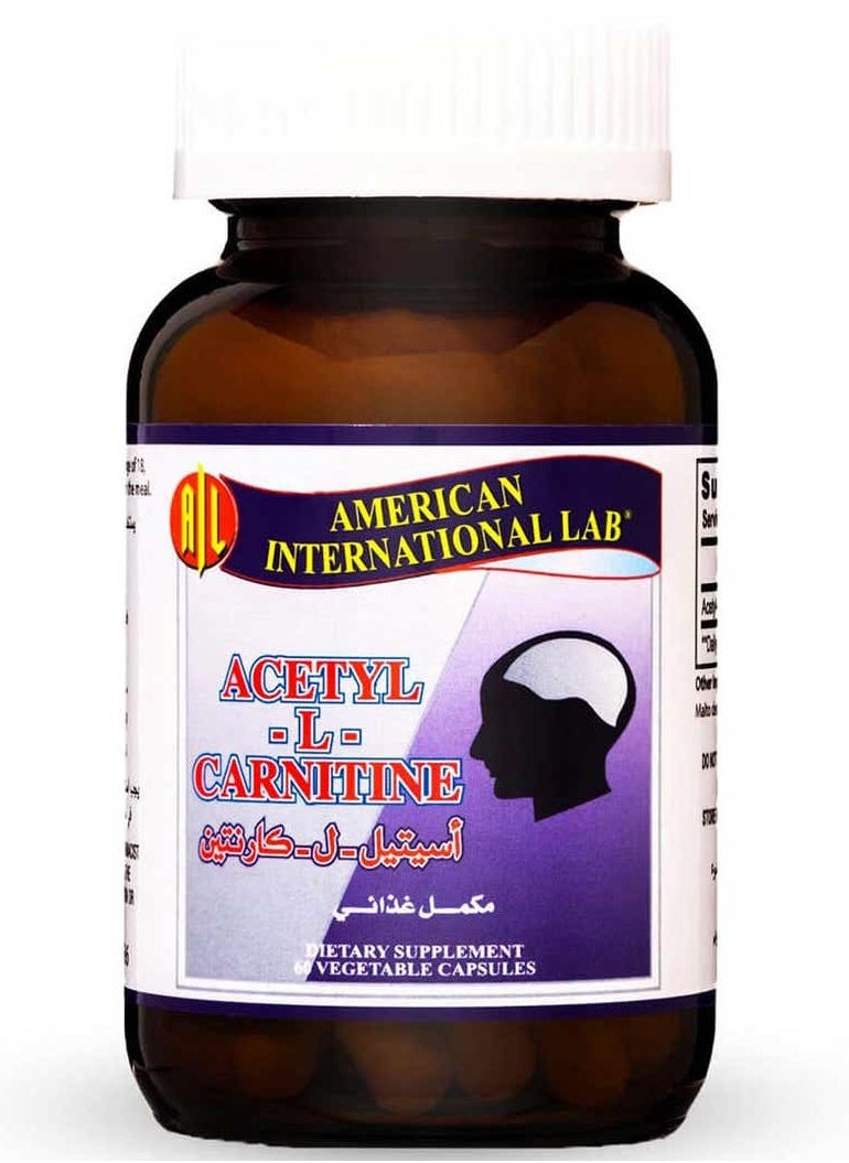Arnet Pharmaceutical American International Lab Acetyl L-Carnitine 2500 mg 60 Capsules  - Image 1