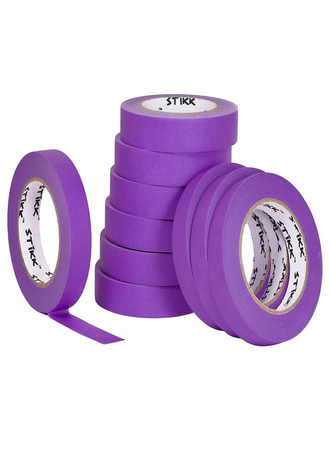 STIKK Painters Tape - 10pk Purple Painter Tape - 1 inch x 60 Yards - Paint Tape for Painting, Edges, Trim, Ceilings - Masking Tape for DIY Paint Projects - Residue-Free Painting Tape - Image 1