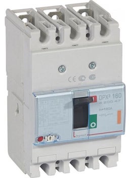Legrand 420047 Dpx³ 160 160A 3 Pole Compact Switch with 25KA Setting Range  - Image 1