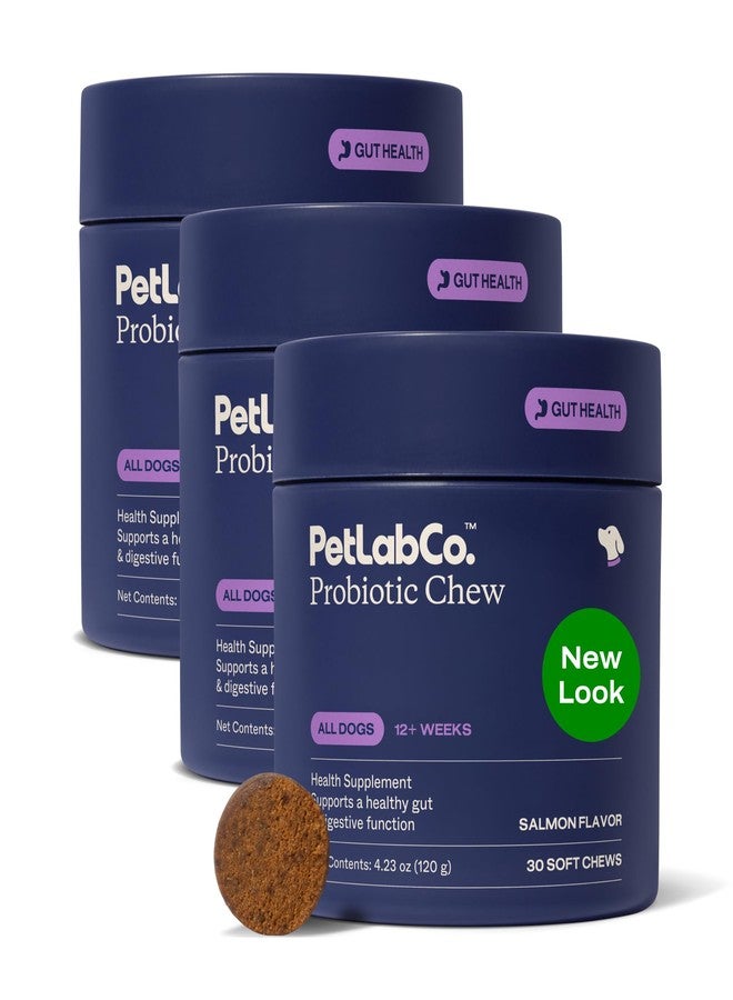 PetLab Co. Probiotics for Dogs, Support Gut Health, Occasional Diarrhea, Digestive Health & Seasonal Allergies - Salmon Flavor - 30 Soft Chews - Pack of 3 - Image 1