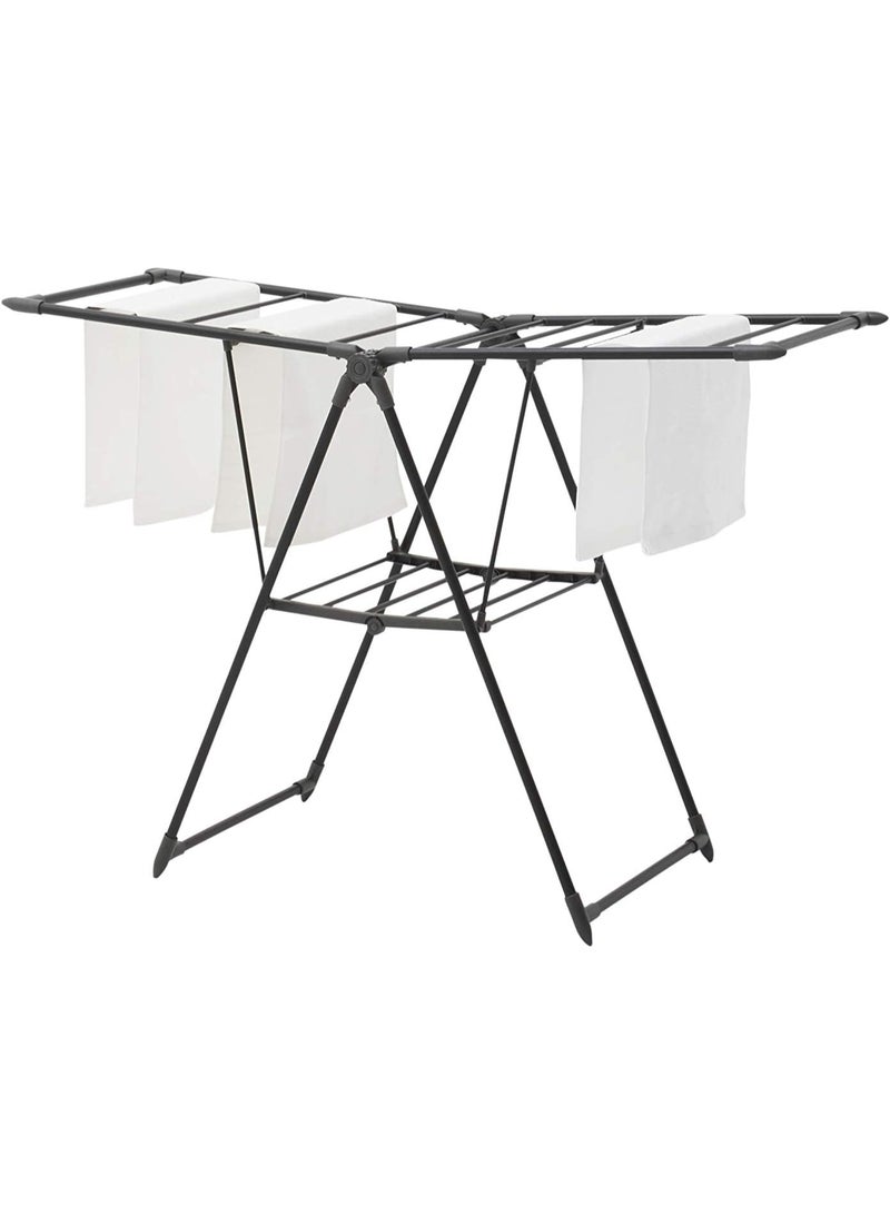 LOCK & LOCK Strong Laundry Drying Rack Durable Foldable Black 157X 61X 100 Cm - Image 3