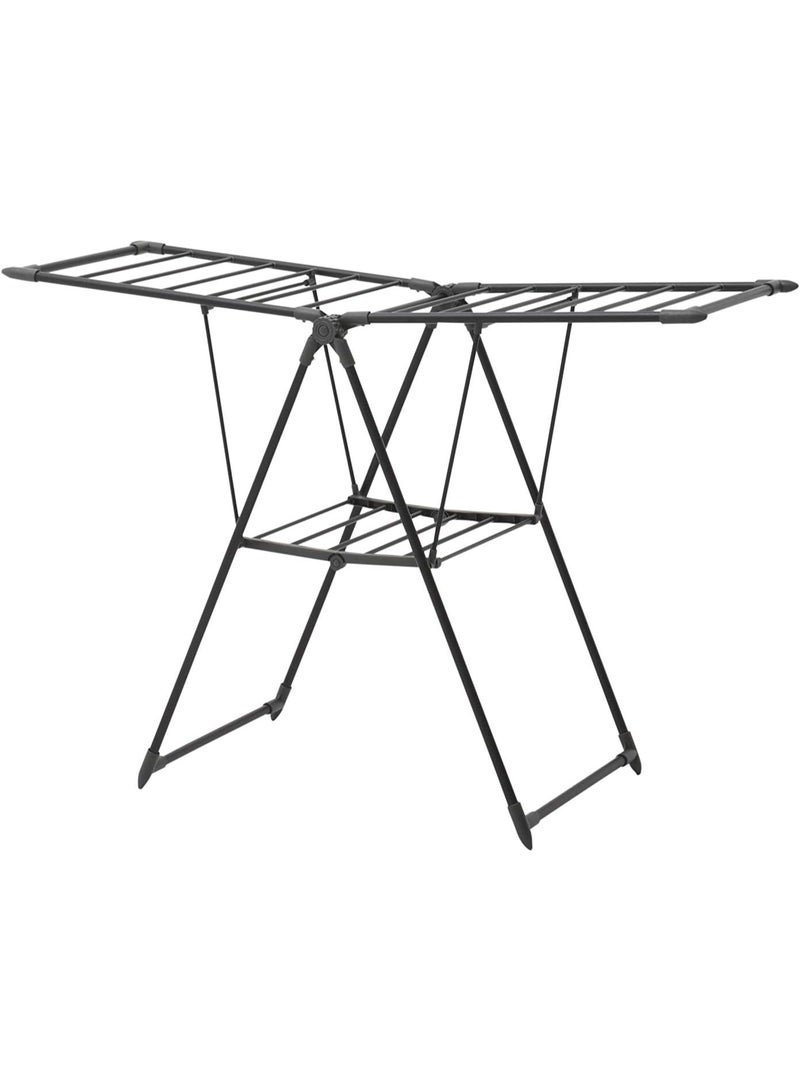 LOCK & LOCK Strong Laundry Drying Rack Durable Foldable Black 157X 61X 100 Cm - Image 1