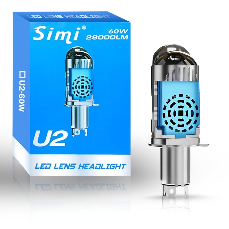 SORAX U2 LED Lens Headlight, 60W, 28000LM White Light are Available or Low And High Beam Light Universal For Cars & BIkes - Image 3